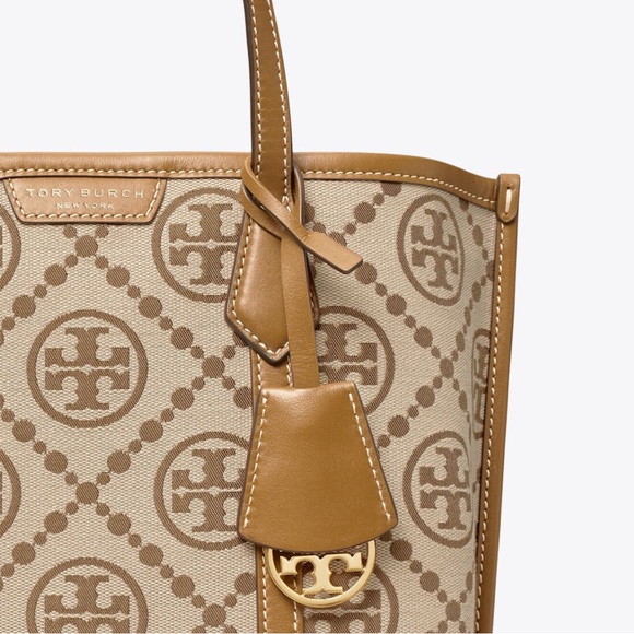 NEW PERRY T MONOGRAM SMALL TRIPLE-COMPARTMENT TOTE - Picture 3 of 14